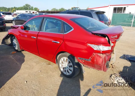 2013 Nissan Sentra Sv из США, поврежденный, VIN 3N1AB7AP8DL746520